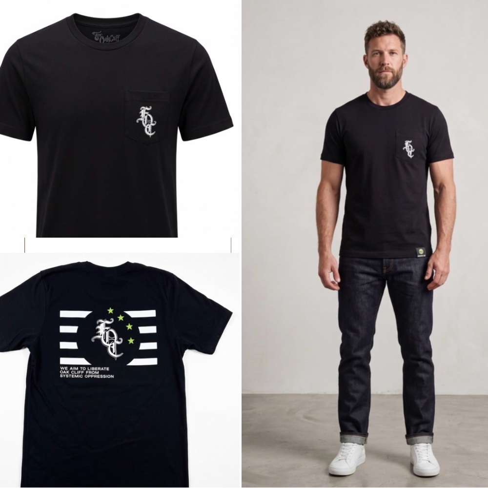 For Oak Cliff "Liberate" Mission Statement Graphic Tee - Medium